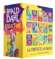 罗尔德达尔英文原版小说 Roald Dahl 15册盒装 赠儿童书籍